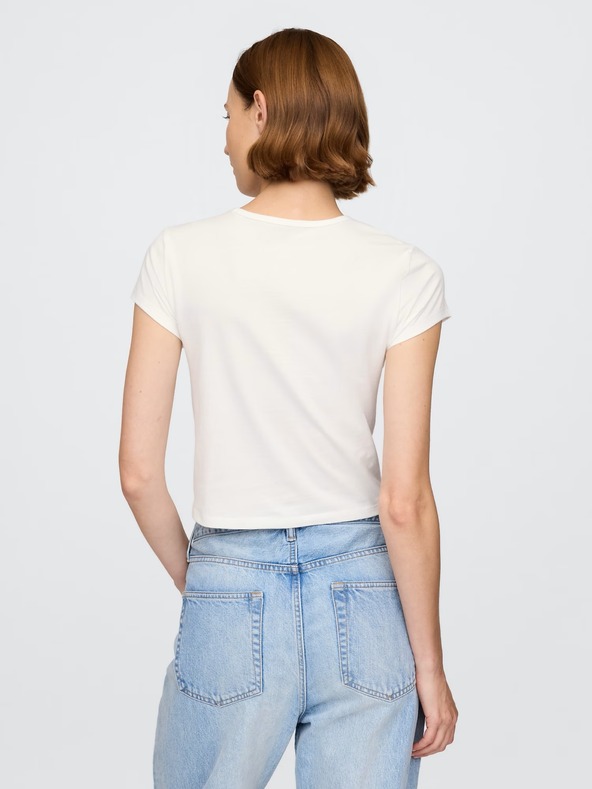 GAP Crop T-shirt με λογότυπο GAP