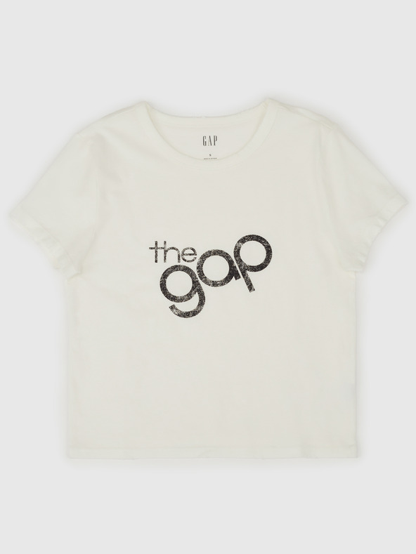 GAP Crop T-shirt με λογότυπο GAP