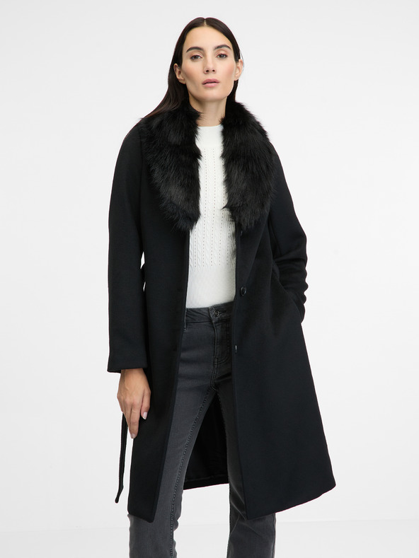 Orsay Μαύρο γυναικείο παλτό ORSAY