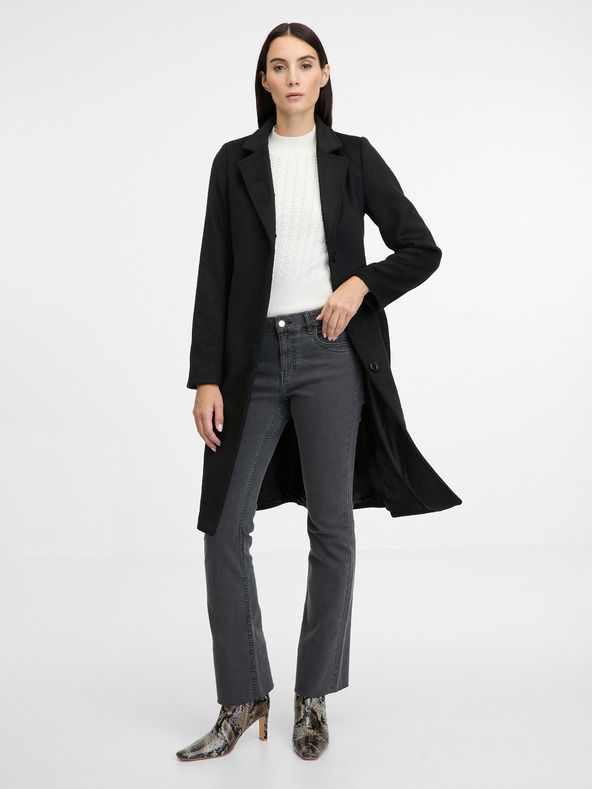 Orsay Μαύρο γυναικείο παλτό ORSAY