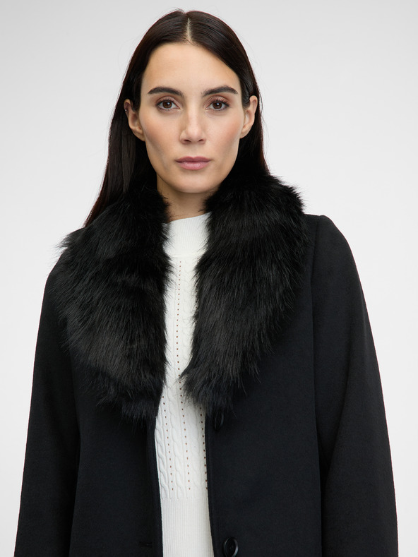 Orsay Μαύρο γυναικείο παλτό ORSAY