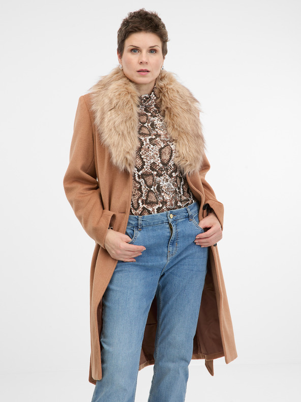 Orsay ORSAY ανοιχτό καφέ γυναικείο παλτό