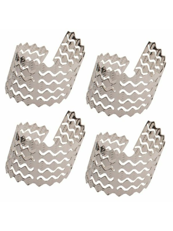 Casa de Engel Μεταλλικοί δακτύλιοι για πετσέτες - σετ 4τεμ, 12/72