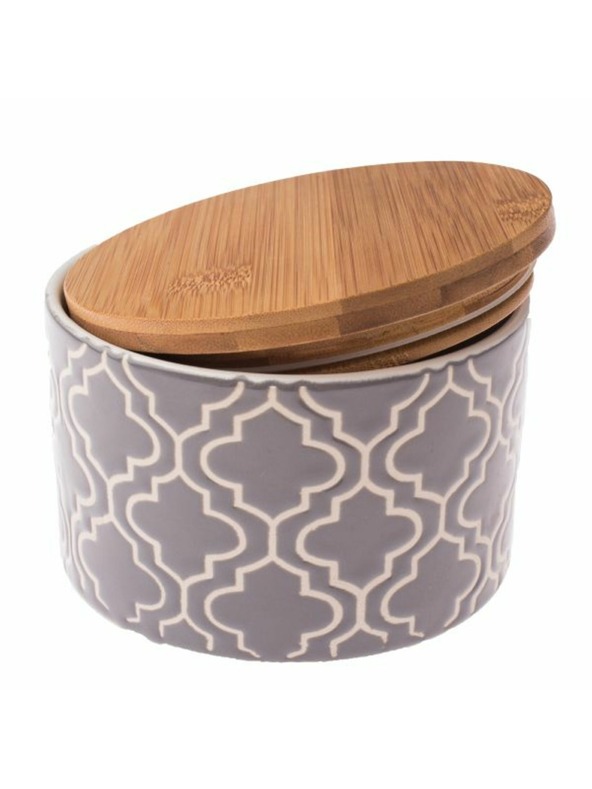 Casa de Engel Κεραμικό δοχείο με καπάκι από μπαμπού, 0/24