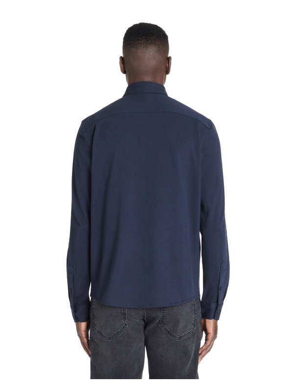 Celio Σκούρο μπλε ανδρικό πουκάμισο Celio Lapic