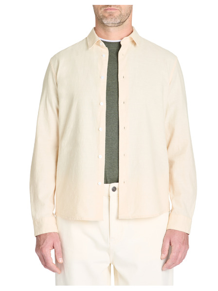 Celio Μπεζ ανδρικό πουκάμισο Celio Lachambray