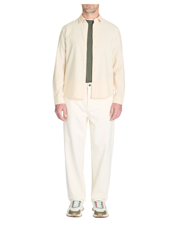 Celio Μπεζ ανδρικό πουκάμισο Celio Lachambray