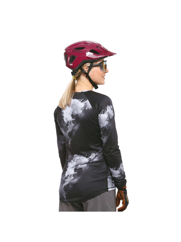 Horsefeathers Women's bike jersey Deco gray HORSEFEATHERS