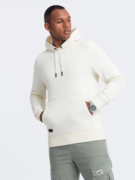 Ombre Clothing Ανδρικό βαμβακερό φούτερ κανγκουρό BASIC με κουκούλα Ombre Clothing