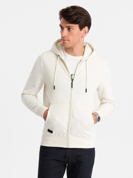 Ombre Clothing Ανδρικό βαμβακερό φούτερ BASIC με φερμουάρ Ombre Clothing