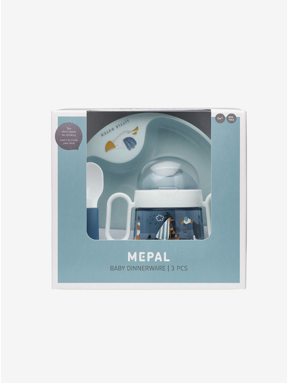 Mepal Παιδικό σετ τραπεζαρίας τριών ατόμων σε μπλε χρώμα Mepal Mio