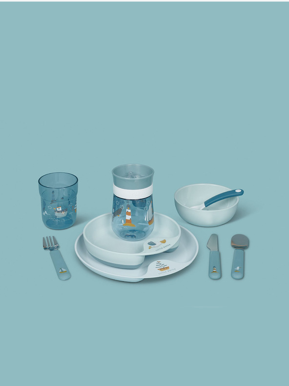 Mepal Παιδικό σετ τραπεζαρίας τριών ατόμων σε μπλε χρώμα Mepal Mio