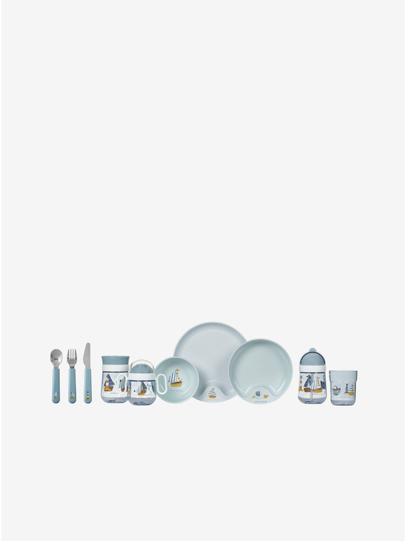 Mepal Παιδικό σετ τραπεζαρίας τριών ατόμων σε μπλε χρώμα Mepal Mio