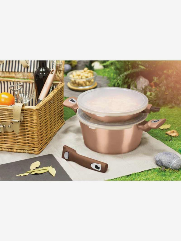 Berlingerhaus Σετ πιάτων με μαρμάρινη επιφάνεια 6 τμχ Rosegold Metallic Line BERLINGERHAUS