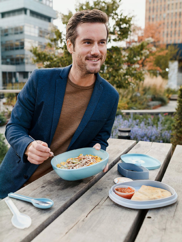 Mepal Μαύρο κουτί φαγητού Mepal Ellipse Duo