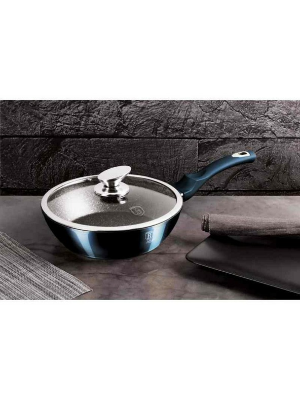 Berlingerhaus Σετ μαγειρικών σκευών με μαρμάρινη επιφάνεια 10 τεμ. Aquamarine Metallic Line BERLINGERHAUS