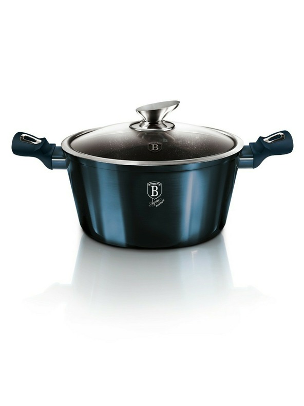 Berlingerhaus Σετ μαγειρικών σκευών με μαρμάρινη επιφάνεια 10 τεμ. Aquamarine Metallic Line BERLINGERHAUS