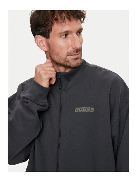 Guess Jeans Ανδρική μαύρη φούτερ Rohmer Guess jeans
