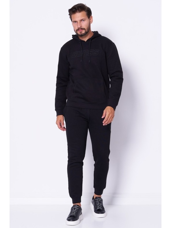 Guess Jeans Ανδρική μαύρη φούτερ Aldwin New Hoodie Guess jeans