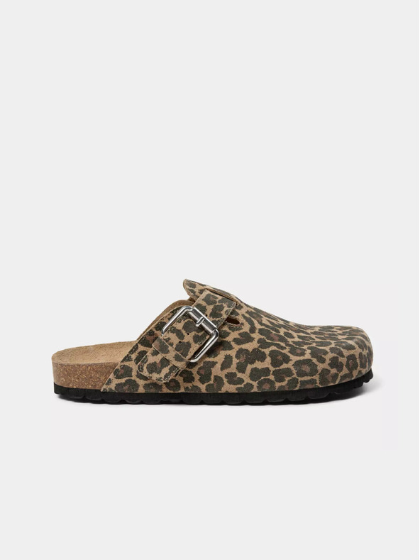 Sofie Schnoor Καφέ Γυναικείες παντόφλες με σχέδιο Sofie Schnoor