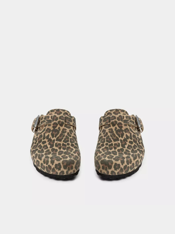 Sofie Schnoor Καφέ Γυναικείες παντόφλες με σχέδιο Sofie Schnoor