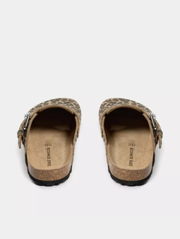 Sofie Schnoor Καφέ Γυναικείες παντόφλες με σχέδιο Sofie Schnoor