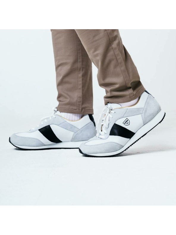 BOTAS *** Γυναικεία δερμάτινα αθλητικά παπούτσια / sneakers γκρι Botas Authentic Shadow