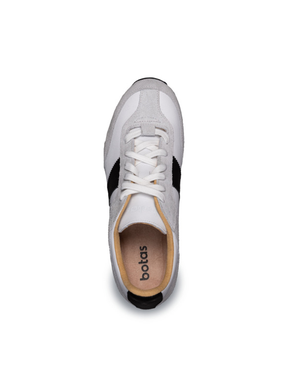 BOTAS *** Γυναικεία δερμάτινα αθλητικά παπούτσια / sneakers γκρι Botas Authentic Shadow