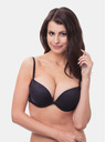 Wonderbra Μαύρο γυναικείο push up σουτιέν Wonderbra FULL EFFECT PLAIN BRA