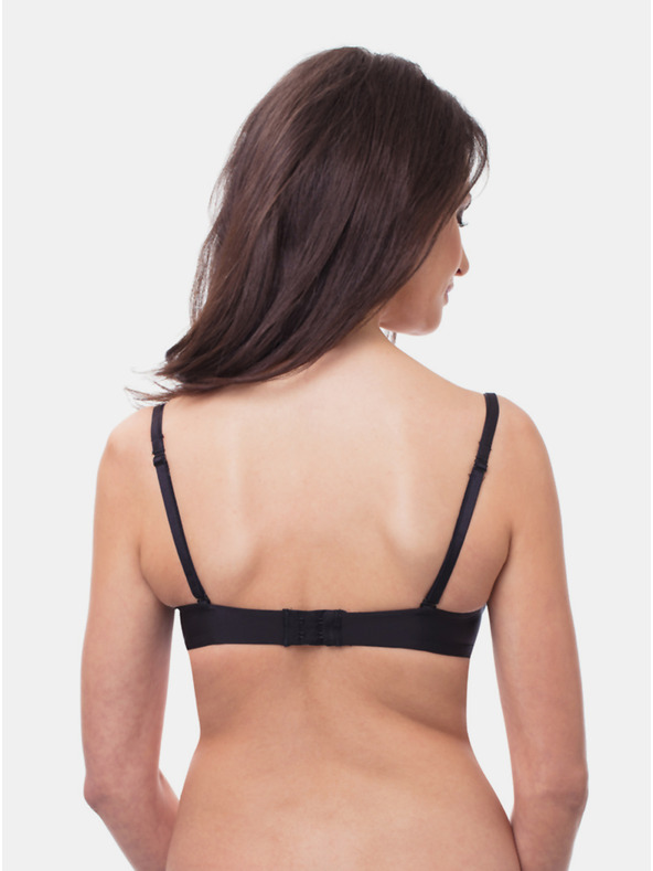Wonderbra Μαύρο γυναικείο push up σουτιέν Wonderbra FULL EFFECT PLAIN BRA