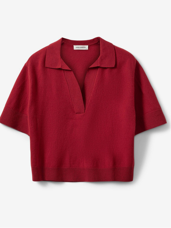 Sofie Schnoor Κόκκινο γυναικείο μάλλινο πουκάμισο Sofie Schnoor