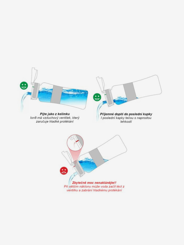 ION8 Κίτρινο και μπλε μπουκάλι Ion8 One Touch Kids Frog Pond (400 ml)