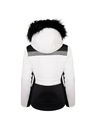 Dare 2B Μαύρο και λευκό γυναικείο γυναικείο μπουφάν σκι με κουκούλα και faux γούνα Dare 2B Dynamite