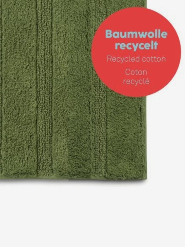 Kela Πατάκι μπάνιου Megan 100% βαμβάκι χρώμα βρύου πράσινο 120,0x70,0x1,6εκ KELA