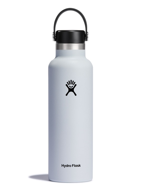Hydro Flask Hydro Flask Θερμικό μπουκάλι από ανοξείδωτο χάλυβα Standard Mouth Flex Cap 21 oz (621 ml) Λευκό
