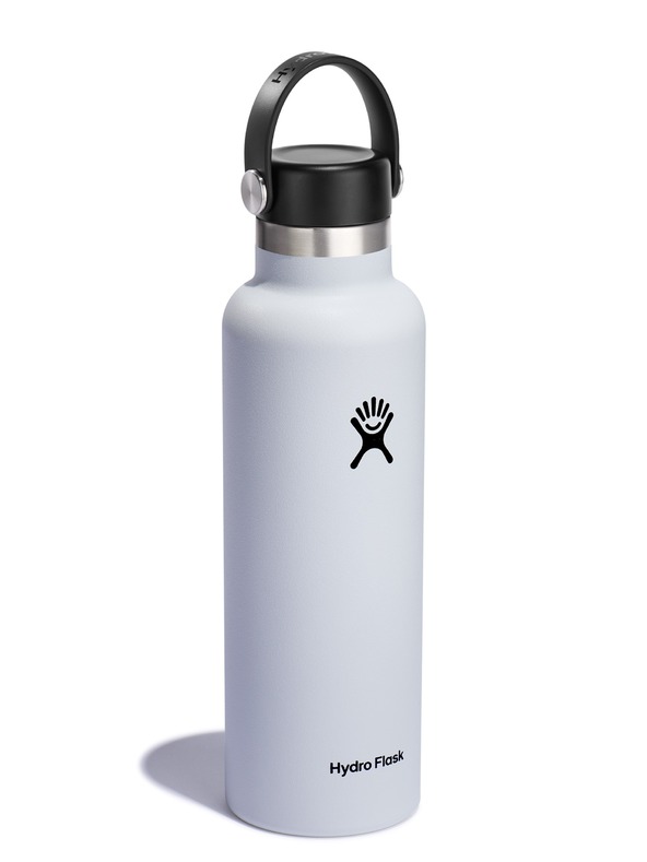 Hydro Flask Hydro Flask Θερμικό μπουκάλι από ανοξείδωτο χάλυβα Standard Mouth Flex Cap 21 oz (621 ml) Λευκό