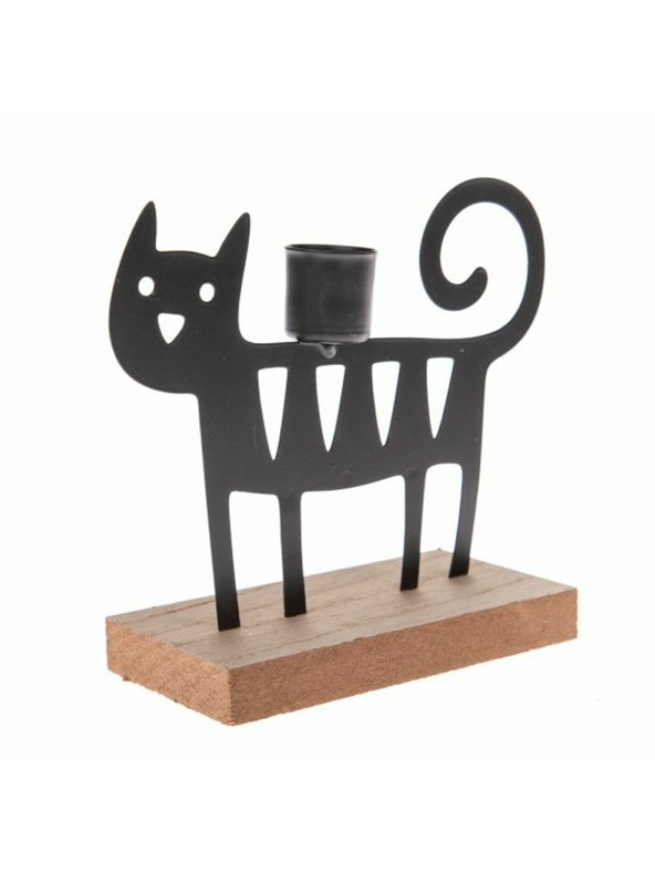 Casa de Engel Μεταλλικό κηροπήγιο - γάτα, 4/48