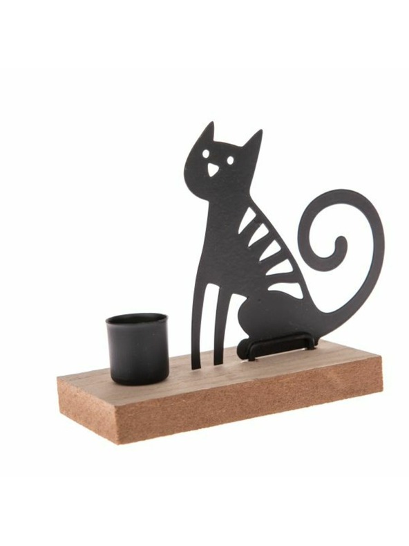 Casa de Engel Μεταλλικό κηροπήγιο - γάτα, 4/48