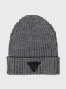 Guess Jeans Ανδρικό γκρι χειμερινό καπέλο Guess Triangle Logo