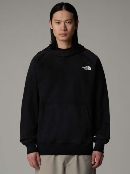 The North Face Ανδρικό μαύρο φούτερ The North Face Raglan Redbox Hoodie nse