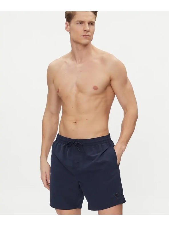 Guess Jeans Ανδρικό σκούρο μπλε μαγιό Guess Shorts Blue
