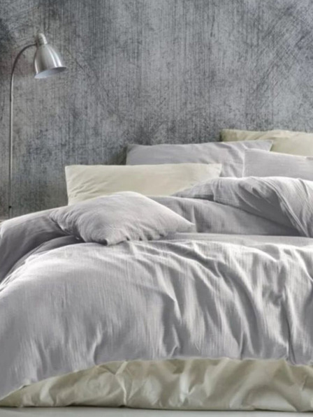 Kvalitex Μουσελίνα πάπλωμα 140x200, 70x90cm ανοιχτό γκρι Kvalitex