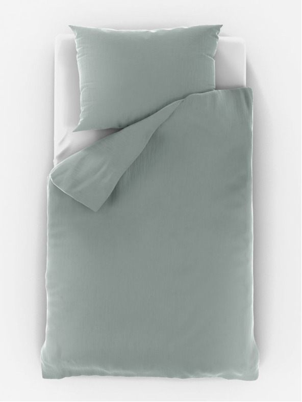 Kvalitex Muslin bedding for children's bed light green Kvalitex