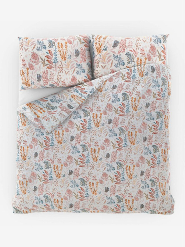 Kvalitex Σατέν γαλλικά σεντόνια Luxury Collection 1+2, 200x200, 70x90εκ Coral garden Kvalitex