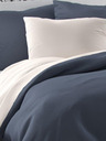 Kvalitex Satin French bedding LUXURY COLLECTION 1+2, 200x200, 70x90cm dark gray / white