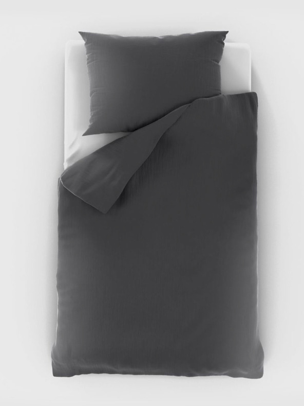 Kvalitex Σεντόνια από μουσελίνα 140x200, 70x90cm σκούρο γκρι Kvalitex