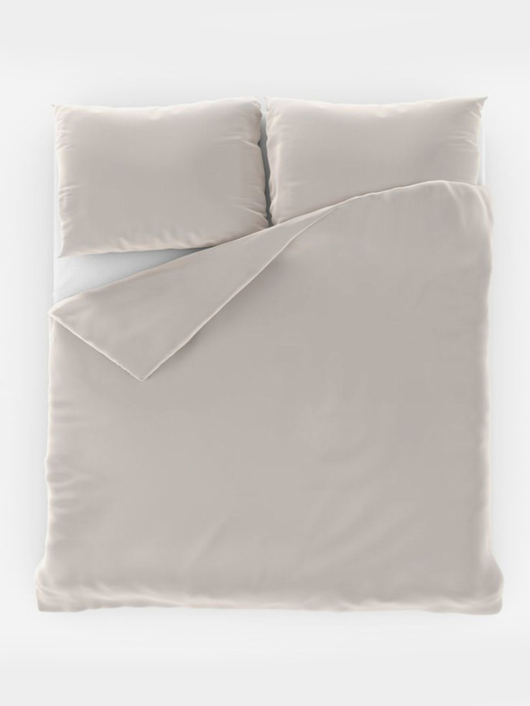 Kvalitex Σατέν γαλλικά σεντόνια LUXURY COLLECTION 1+2, 240x200, 70x90εκ λευκά