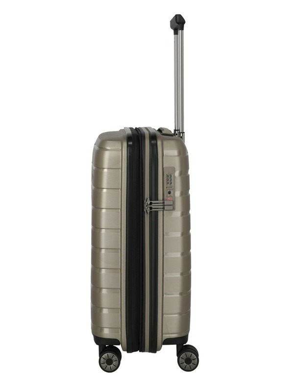 Travelite Ταξιδιωτική βαλίτσα Travelite Air Base S exp Σαμπάνια