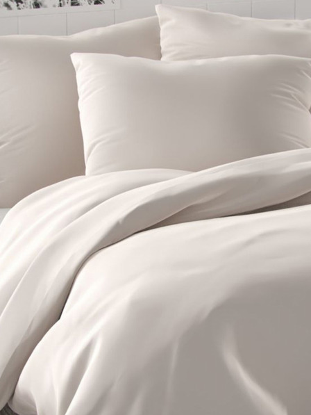 Kvalitex Σατέν γαλλικά σεντόνια LUXURY COLLECTION 1+2, 240x200, 70x90εκ λευκά