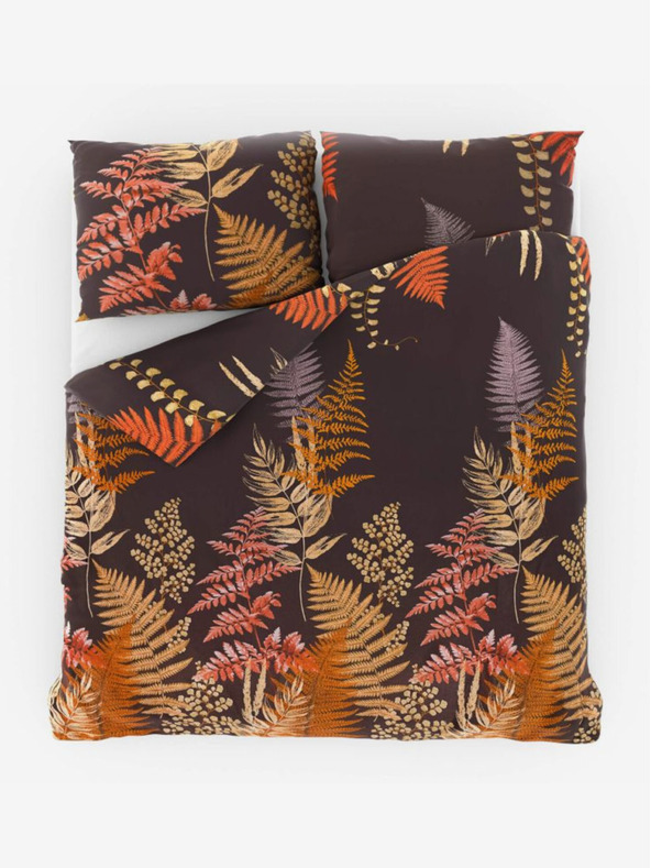 Kvalitex Σατέν γαλλικά σεντόνια Luxury Collection 1+2, 200x200, 70x90εκ Καπράδι καφέ Kvalitex